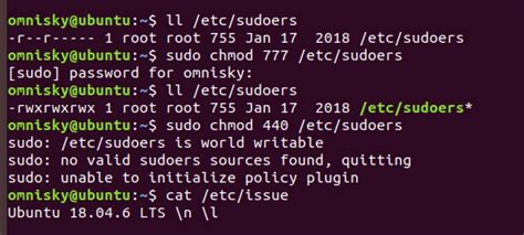 sudo chmod 777|chmod 777 sudoers.